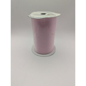 Vtg Berwick All Occasion Misty Sheer Pink Ribbon‎ 5 In x 10 Yards Crafting